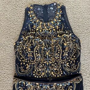 Jeweled 2-piece Formal Gown - Size 4